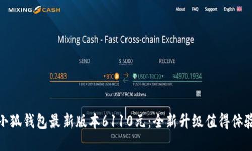 小狐钱包最新版本6110元：全新升级值得体验